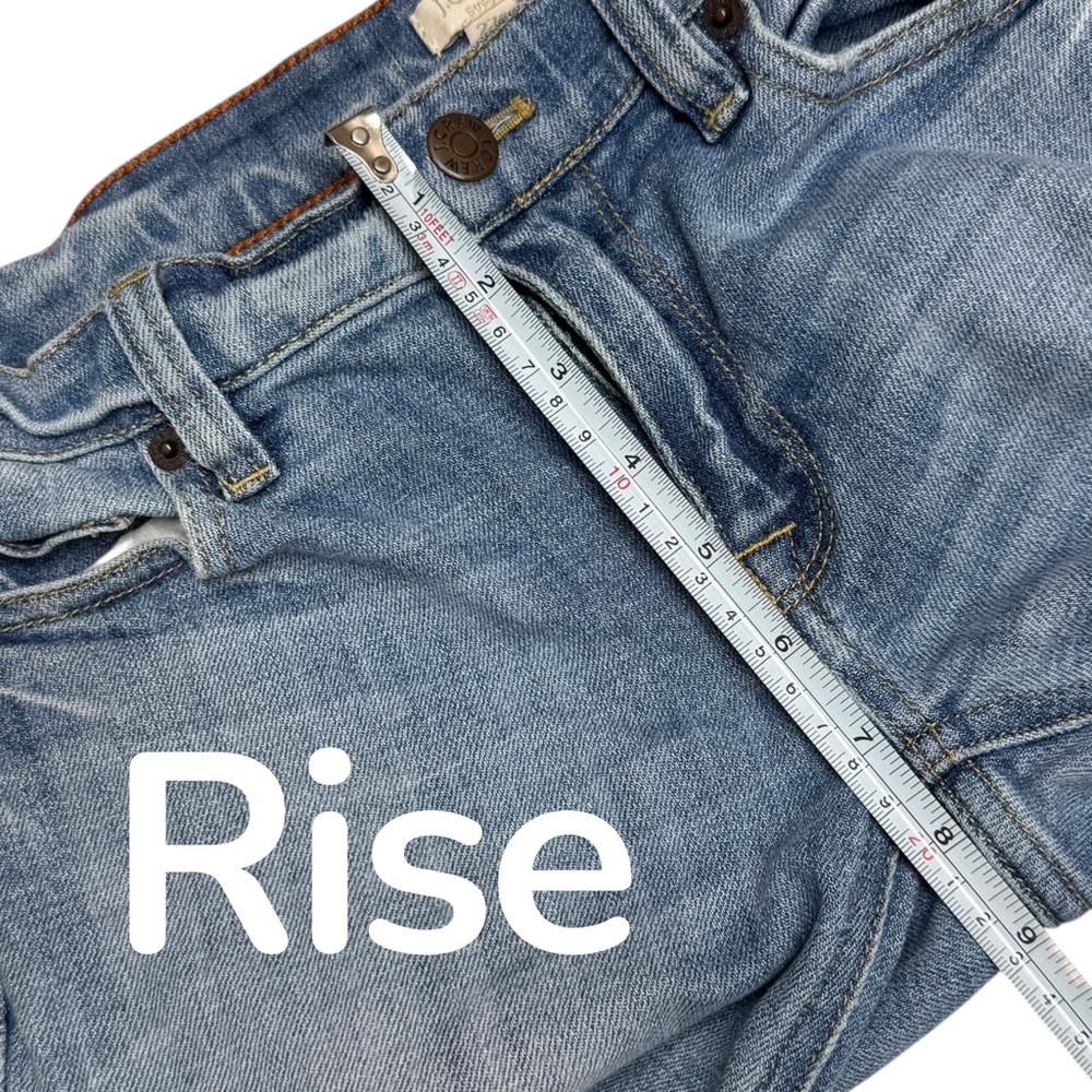 J Crew Stretch Straight Leg Low Rise Jeans Pants Womens 27S (waist meas 30) - Picture 8 of 10